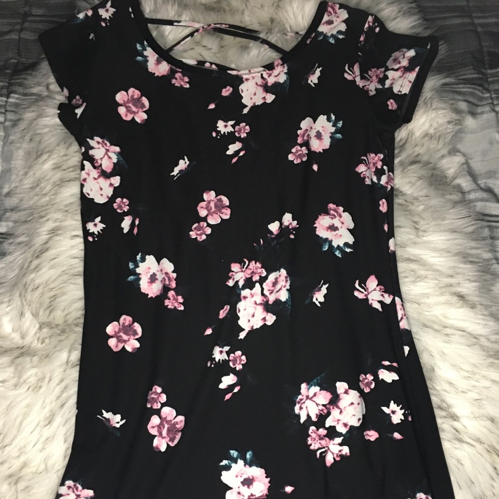 No Boundaries Floral Sleeveless Dress Girls Medium